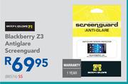 BlackBerry Z3 Antiglare Screenguard