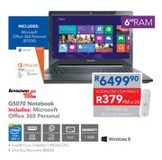 Lenovo 15.6" Notebook G5070+ Microsoft Office 365 Personal