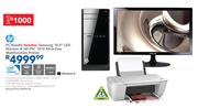 HP PC Bundle+Samsung 18.5" LED Monitor & HP PSC 1510 All-In-One Multifunction Printer