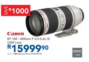 Canon EF 100-400mm F 4.5-5.6L IS USM Lens