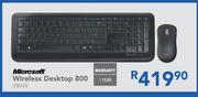 Microsoft Wireless Desktop 800 Each