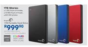 Seagate 1TB Portable Hard Drive