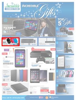 Incredible Connection : Incredible Gifts (18 Dec - 24 Dec 2014), page 1