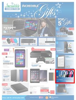 Incredible Connection : Incredible Gifts (18 Dec - 24 Dec 2014), page 1