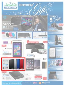 Incredible Connection : Incredible Gifts (18 Dec - 24 Dec 2014), page 1