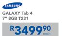 Samsung Galaxy Tab 4 7" 8GB T231-Each