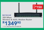 Netgear 300 Mbps Wireless & ADSL Modem Router