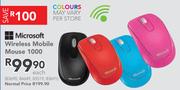 Microsoft Wireless Mobile Mouse 1000 Each