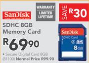 Sandisk SDHC 8GB Memory Card