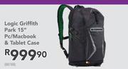 Logic Griffith Park 15" PC/Macbook & Tablet Case