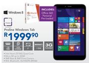 Proline Windows Tab