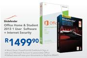 Bitdefender Office Home & Student 2013 1 User Software + Internet Security