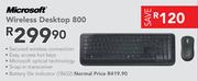 Microsoft Wireless Desktop 800