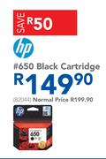 HP #650 Black Cartridge