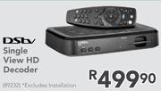 DSTV Single View HD Decoder