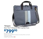 Targus Geo 15.6" Simpson Slim Laptop Case