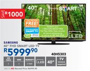  Samsung 40" FHD Smart LED TV 40H5303