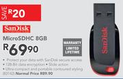 SanDisk MicroSDHC 8GB