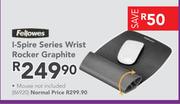 Fellowes I-Spire Series Wrist Rocker Graphite