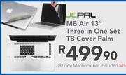 JCPAL MB Air 13" Three In One Set TB Cover Palm