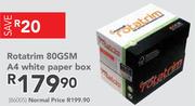 Rotatrim 80GSM A4 White Paper Box