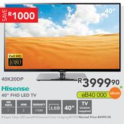 Hisense 40" FHD LED TV 40K20DP
