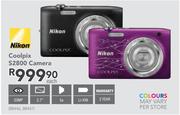 Nikon Coolpix S2800 Camera-Each