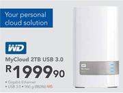 WD MyCloud 2TB USB 3.0