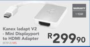 Kanex Iadapt V2- Mini Displayport To HDMI Adapter