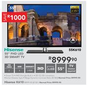 Hisense 55" FHD LED 3D Smart TV 55K610