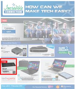 Incredible Connection : How Can We Make Tech Easy? (6 Nov - 9 Nov 2014), page 1