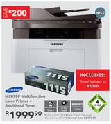 Samsung M2070F Multifunction Laser Printer + Additional Toner