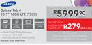 Samsung Galaxy Tab 4 10.1" 16GB LTE-T535 Each