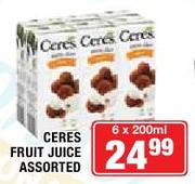 Ceres Fruit Juice Assorted-6 x 200ml