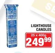 Lighthouse Candles-25 x 400gm