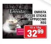 Enrista Coffee Sticks Cappuccino Reg-10 x 18gm