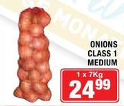 Onions Class 1 Medium-7kg