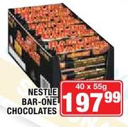 Nestle Bar-One Chocolates-40 x 55gm