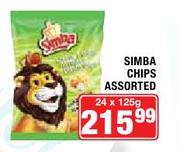 Simba Chips Assorted-24 x 125gm