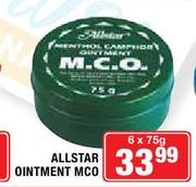 Special Allstar Ointment Mco 6x75g Www Guzzle Co Za