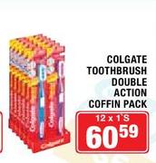 Colgate Toothbrush Double Action Coffin Pack-12x19