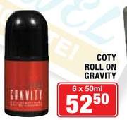 Coty Roll On Gravity-6x50ml