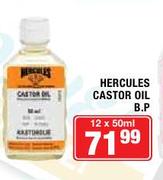 Hercules Castor Oil B.P-12x50ml