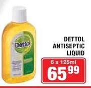 Dettol Antiseptic Liquid-6x125ml