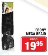 Ebony Mega Braid-Each