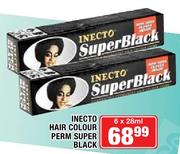 Inecto Hair Colour Perm Super Black-6x28ml