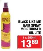 Black Like Me Hair Spray Moisturiser Oil Lite-1x250ml