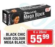 Black Chic Hair Colour Mega Black-6x28ml
