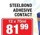 Steelbond Adhesive Contact-12 x 70ml