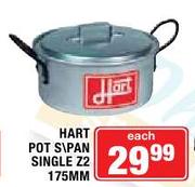 Hart Pot S/Pan Single Z2-175mm Each